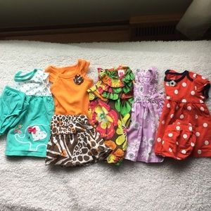Lot of baby girl summer clothes
